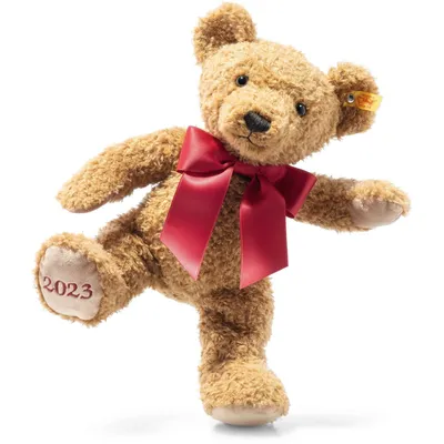 Obrázek produktu pro Steiff 113901 Útulný roční medvěd 2023, plyš, 34 cm, světle hnědý