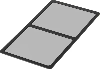 Produktbild von Staubfilter SST-FF145B (schwarz, für 2x 140mm-Lüfter)