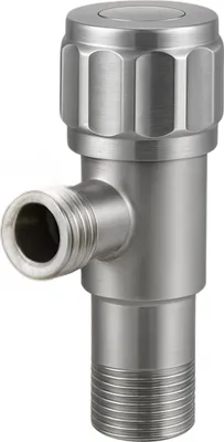 Produktbild von Balneo | Eckventil 1/2 x 3/4 Edelstahl INOX silber | Absperrventil mit Komfortgriff 1/2 Zoll x 3/4 Zoll