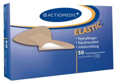 Immagine prodotto di Actiomedic® ELASTIC Benda per polpastrelli, color carne, 43 x 68 mm
