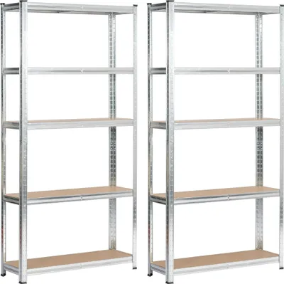 Produktbild von Akord Metallregal 10 Böden Silber 90X30X180 Cm