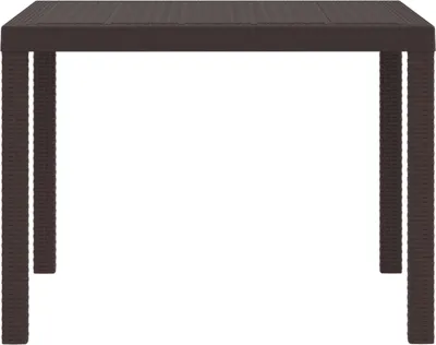 Immagine prodotto di vidaXL Tavolo da giardino marrone 100 x 100 x 73 cm in poly rattan