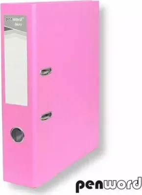Image de Reliure à anneaux A4 avec virole de 7,5 cm rose