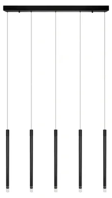 Produktbild von OSRAM Decor Flute LED Pendelleuchte Linear 36W Schwarz, 3000K Warmweiß, Aluminium-Stahl Design