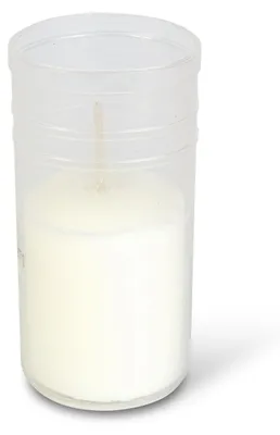 Zdjęcie produktu dla Wkład do świecy, kolor: biały - średnica 4,8 cm, opakowanie zawiera 26 sztuk