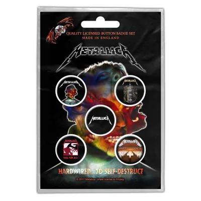 Produktbild von Metallica Button Badge Pack: Hardwired to self-destruct