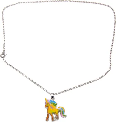 Produktbild von Stimmungskette mit Metallkette - Einhorn Rainbow
