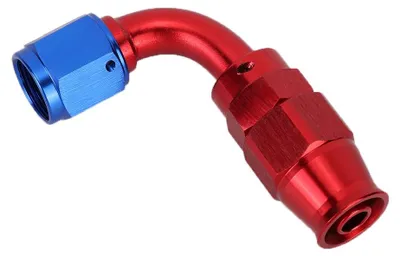 Image de Raccord pivotant AN6 pour tuyau, adaptateur pour huile de refroidissement et carburant, compatible avec Teflon90��