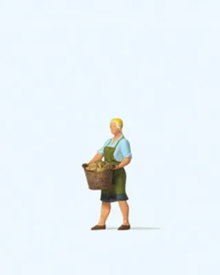 Produktbild von Preiser Miniaturfigur Bäuerin, Exklusivausführung, Maßstab 1:87 (H0), Modellnummer 28242