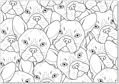 Produktbild von Tulup® Glas-Bild - 100 x 70 - Wandbild aus Glas - Wandkunst - Wandbild hinter gehärtetem Sicherheitsglas - Tiere - Bulldoggen Hunde - Schwarzweiß