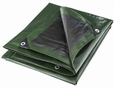 Image de Bâche multifonctions noire et verte 240 g/m2 WERKA PRO