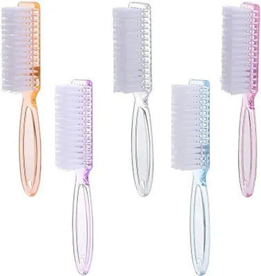 Immagine prodotto di Set di spazzole per unghie in plastica - Spazzole per il lavaggio delle mani con setole rigide per la cura personale delle unghie - Multicolori - con manico in plastica - ideali per la pulizia e la cura delle unghie