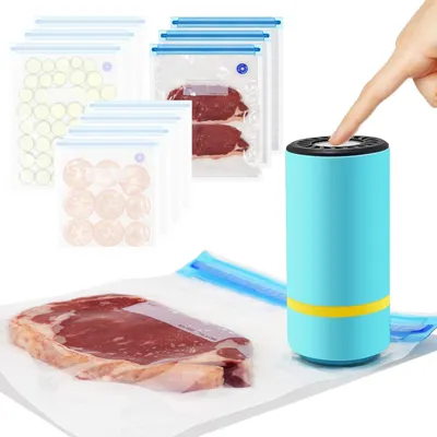 Image de Sacs de conservation sous vide réutilisables - 6 pièces, 26 x 28 cm, sacs hermétiques pour la cuisson sous vide et la conservation des aliments