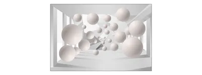 Produktbild von Muralo Fototapete 3D Effekt 270 (B) x 180 (H) cm Vlies Wand Tapete Kugeln Abstraktion 3D Optik Wohnzimmer Schlafzimmer moderne Wandbild