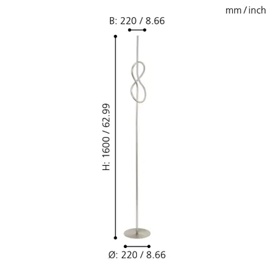 Obrázok produktu pre EGLO NOVAFELTRIA, nikel, Obývacia izba, Oceľ, II, 13 W, LED