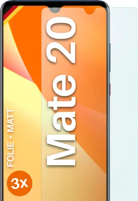 Produktbild von moex® 3x Schutzfolie kompatibel mit Huawei Mate 20 - Displayschutzfolie Anti Reflex Folie, Matt