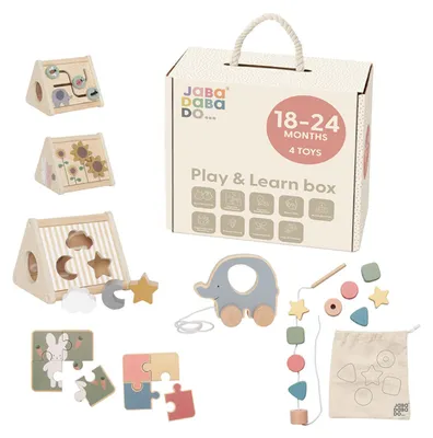 Produktbild von Jabadabado Spiel- und Lernbox - 18-24 Monate | Puzzles