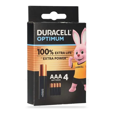 Produktbild von Duracell 5000394137516, Einwegbatterie, AAA, 4 Stück(e), Mehrfarbig, 76 mm, 128 mm