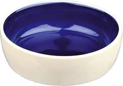 Obrázek produktu pro TRIXIE 2467, Kočka, Keramický, Modrá, Krém, Jednobarevný, 0,3 l, 13 cm