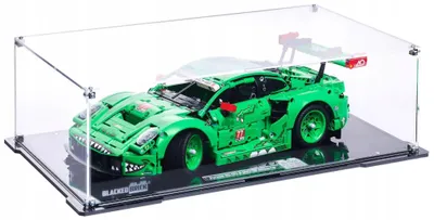 Produktbild von Blacked Brick Vitrine für LEGO® 42224 Technic – Porsche 911 GT3 R REXY AO Racing