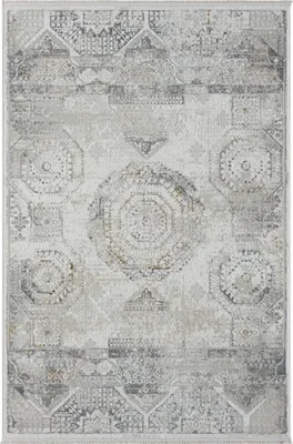 Produktbild von MY-RUG Teppich,Olav, 230x160, Kurzflor-Teppich, creme weiß, weich, gemütlich, mit schönem Muster, flachgewebt, rechteckig