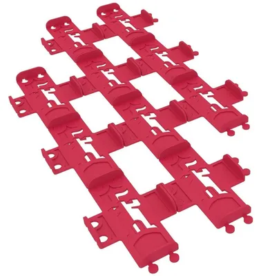 Imagen del producto de Juego de 10 soportes para cartas en color magenta, diseñados para cartas de Dominion con fundas protectoras