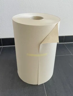 Produktbild von Graspapier Packpapier Rolle RB 35cm 410m 11,5 kg grau ohne Hülse Spenderrolle
