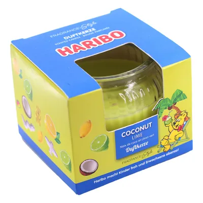 Produktbild von Haribo Duftkerze Coconut Lime 85g