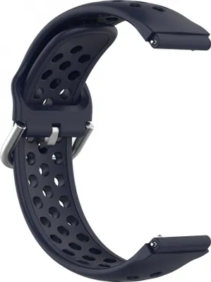 Produktbild von BStrap Silicone Dots Armband für Garmin Vivoactive 4s, dark blue