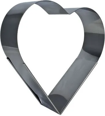 Produktbild von Herz Backrahmen Edelstahl bis ca.38 cm ausziehbar