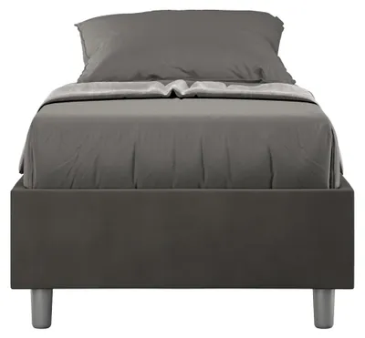 Immagine prodotto di Letto 1 Piazza e Mezzo Sommier 120x210 cm Senza Rete Azelia Grigio