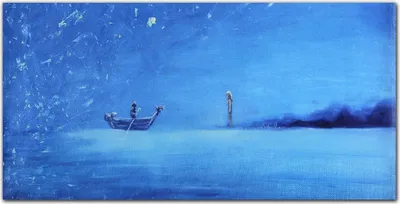 Produktbild von Coloray Bild aus Acryl 140 cm x 70 cm - Dekoration Wohnzimmer Wanddekoration Gehärtetes Acryl Küche Bild auf Acrylglas - Nacht Meer