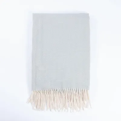 Produktbild von HOME DELUXE Wolldecke MILA Grau - 140 x 200 cm | Wolldecke Grau, Decke Grau, Kuscheldecke Grau,