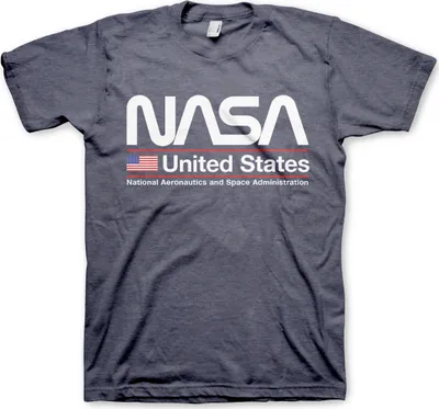 Produktbild von NASA - United States T-Shirt - Large - Navy-Heather
