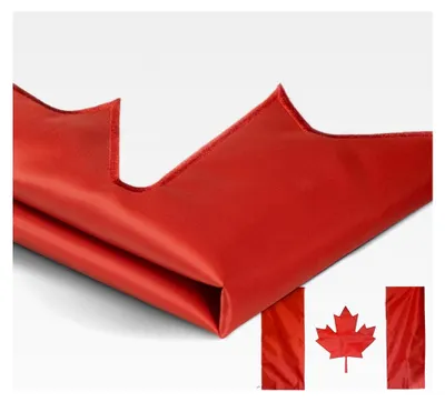 Produktbild von Kanada-Flagge, 90 x 150 cm, strapazierfähiges Nylon – bestickte und genähte Streifen – 4 Reihen Steppnähte – Nationalbannerflagge mit Messingösen, 90 x 150 cm