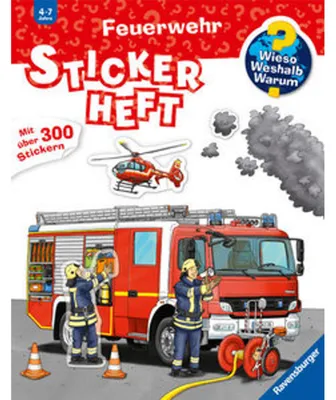 Obrázek produktu pro Wieso? Weshalb? Warum? Stickerheft: Feuerwehr
