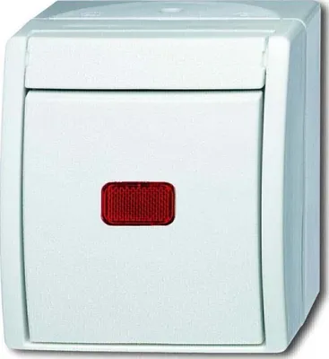 Obrázok produktu pre Busch-Jaeger 2601/6 SKW-54, 1P, Biela, 250 V, 10 A, 74 mm, 55 mm