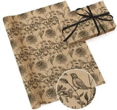Zdjęcie produktu dla Papier Prezentowy Świąteczny Pakowy Mix 200x70cm Kraft 6 Boże Narodzenie