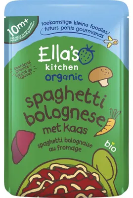 Image de Ella's Kitchen Spaghetti Bolognese au fromage bouillie pour bébé 10 mois+ 190g