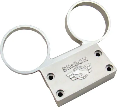 Produktbild von Simson Armaturenträger f. ø 60 mm Tacho + DZM, Alu silber - S50, S51, S53, S70, S83