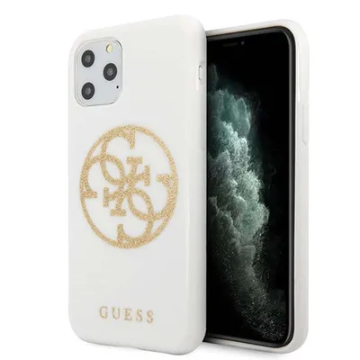 Image de Guess Guhcn65Tpuwhglg Iphone 11 Promax Biały/White Hard Case Glitter 4G Circle Logo