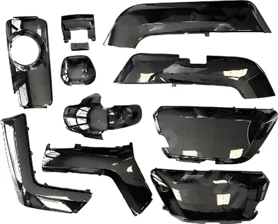 Image de Kit d'habillage TNT 10 pièces, noir compatible avec Niu N1Sport, NQi GT Pro CBS roues 12 pouces 70 km h 14 Sport année 2018 - 2024