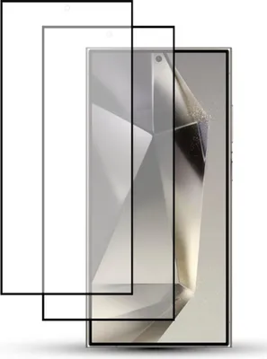 Produktbild von 2-Pack Samsung S24 Ultra 5G Displayschutzfolie - Gehärtetes Glas 9H - Super Qualität 3D