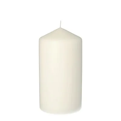 Produktbild von 8 Gala Stumpenkerze Ø 80 mm, 150 mm weiss 95951