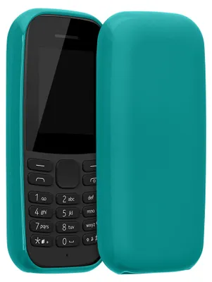Produktbild von kwmobile Handyhülle für Nokia 105 (2019) Hülle - TPU Case - Kabelloses Laden - Schutzhülle Cover in Petrol matt
