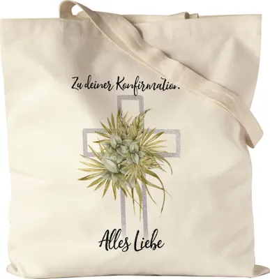 Produktbild von Zu Deiner Konfirmation Alles Liebe Jutebeutel Konfirmation Kirche Geschenk Glaube