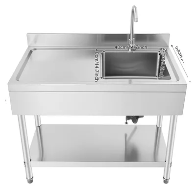 Immagine prodotto di Lavello da cucina, acciaio inox, vasca singola, argento