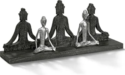Obrázek produktu pro Moritz socha XXXL Budda Buddha mangové dřevo hliník masivní mangové dřevo