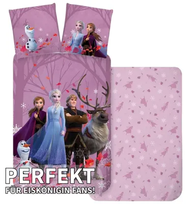 Immagine prodotto di Disney Frozen 2 Anna Elsa Olaf biancheria da letto per bambini 100 x 135 cm
