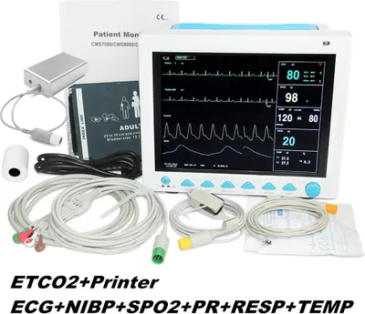 Produktbild von CMS8000 ICU-Patientenmonitor Vital Signs 7-Parameter mit CO2-Kapnograph & Drucker